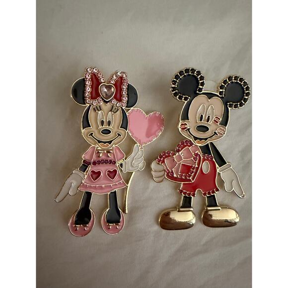 Baublebar Disney's Mickey and Minnie Mouse Valentine's Day Earrings, NWOT - Picture 1 of 2